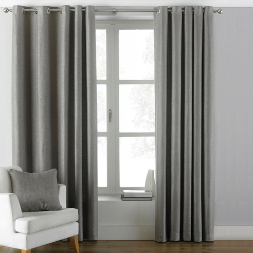 Atlantic Eyelet, Grey - Ready Made Curtains - Image 3